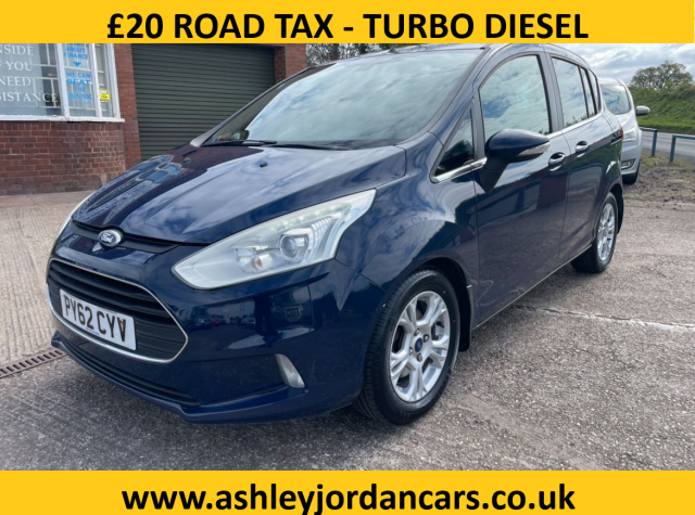 Ford B-MAX 1.5 TDCi Zetec 5dr 7 SERVICE STAMPS, ONLY 2 OWNERS, £20 ROAD TAX MPV Diesel Blue