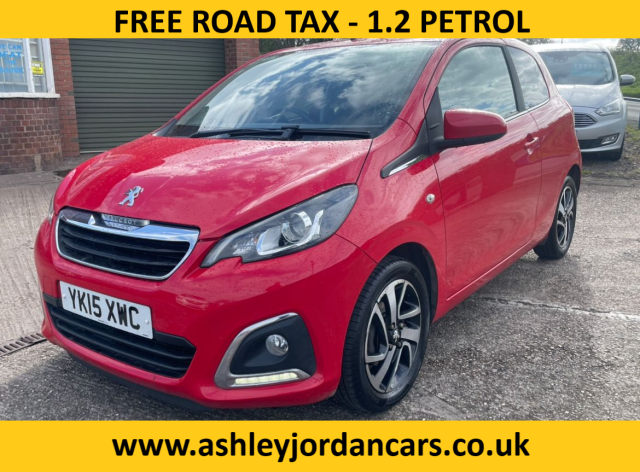 Peugeot 108 1.2 VTi Allure 3dr FREE ROAD TAX, LOW INSURANCE GROUP, MAY 2025 Hatchback Petrol Red