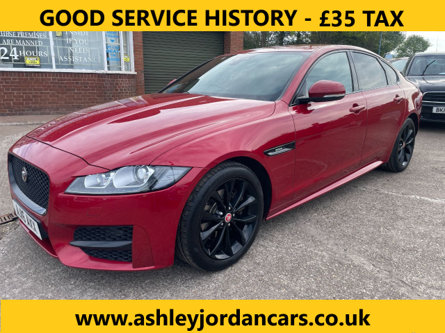 Jaguar XF 2.0d [180] R-Sport 4dr Auto, £35 TAX, GOOD SERVICE HISTORY Saloon Diesel Red