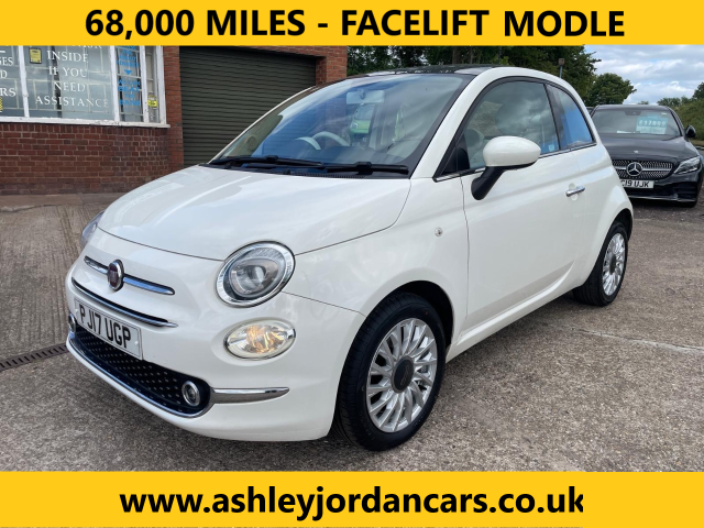 Fiat 500 1.2 Lounge 3dr Hatchback Petrol White
