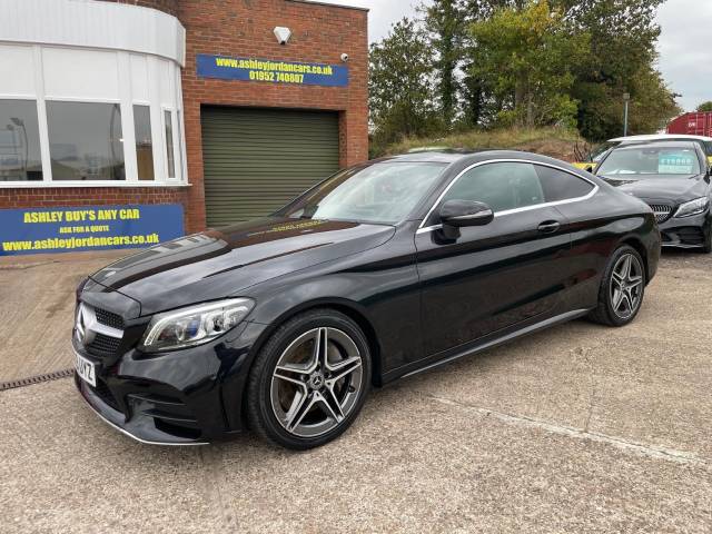 Mercedes-Benz C Class 2.0 C300d AMG Line Premium 2dr 9G-Tronic Coupe Diesel Black